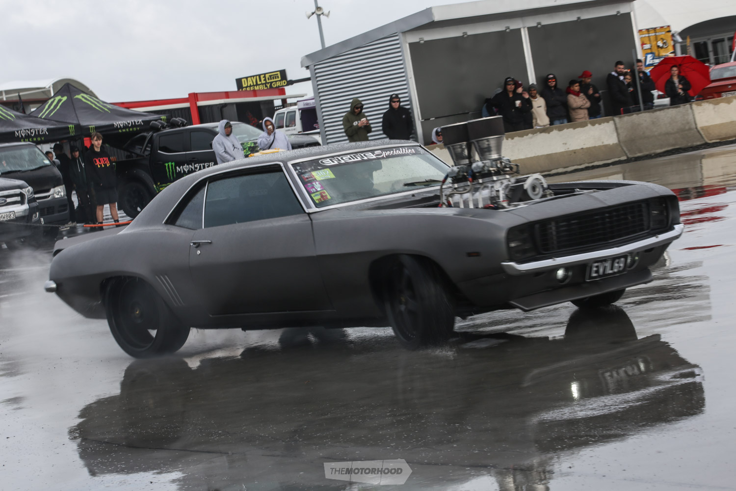 Rocking a new look which was debuted at Speed Show ahead of a return to Summernats in 2020, Liz Gracie was unable to showcase what the 6/71 blown 358ci small block can do due to the sh#t weather