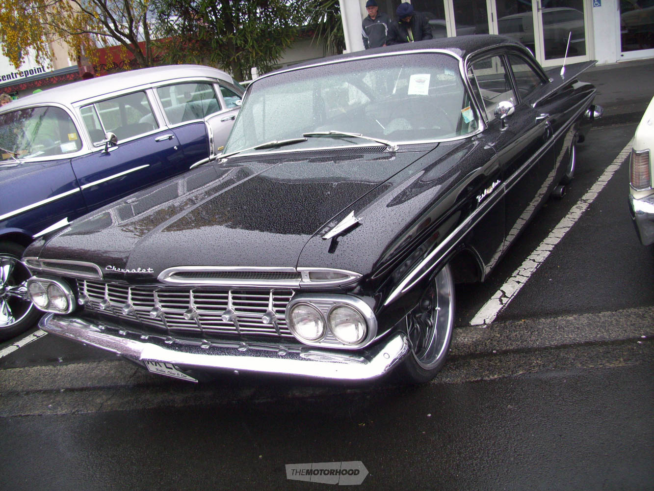 Anther Bay Rodders member Johnny Birch  came in his beautiful  black 1959 Chevrolet BelAir.jpg