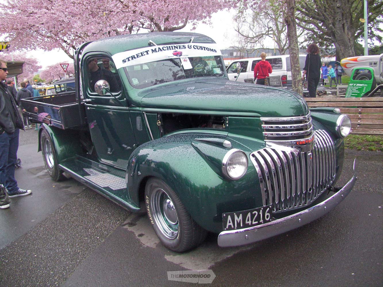 Colin Fitch from SM&Cs also had his 1946 Chev Thriftmaster pickup on display.It runs a 454 Chev V8 in it.jpg