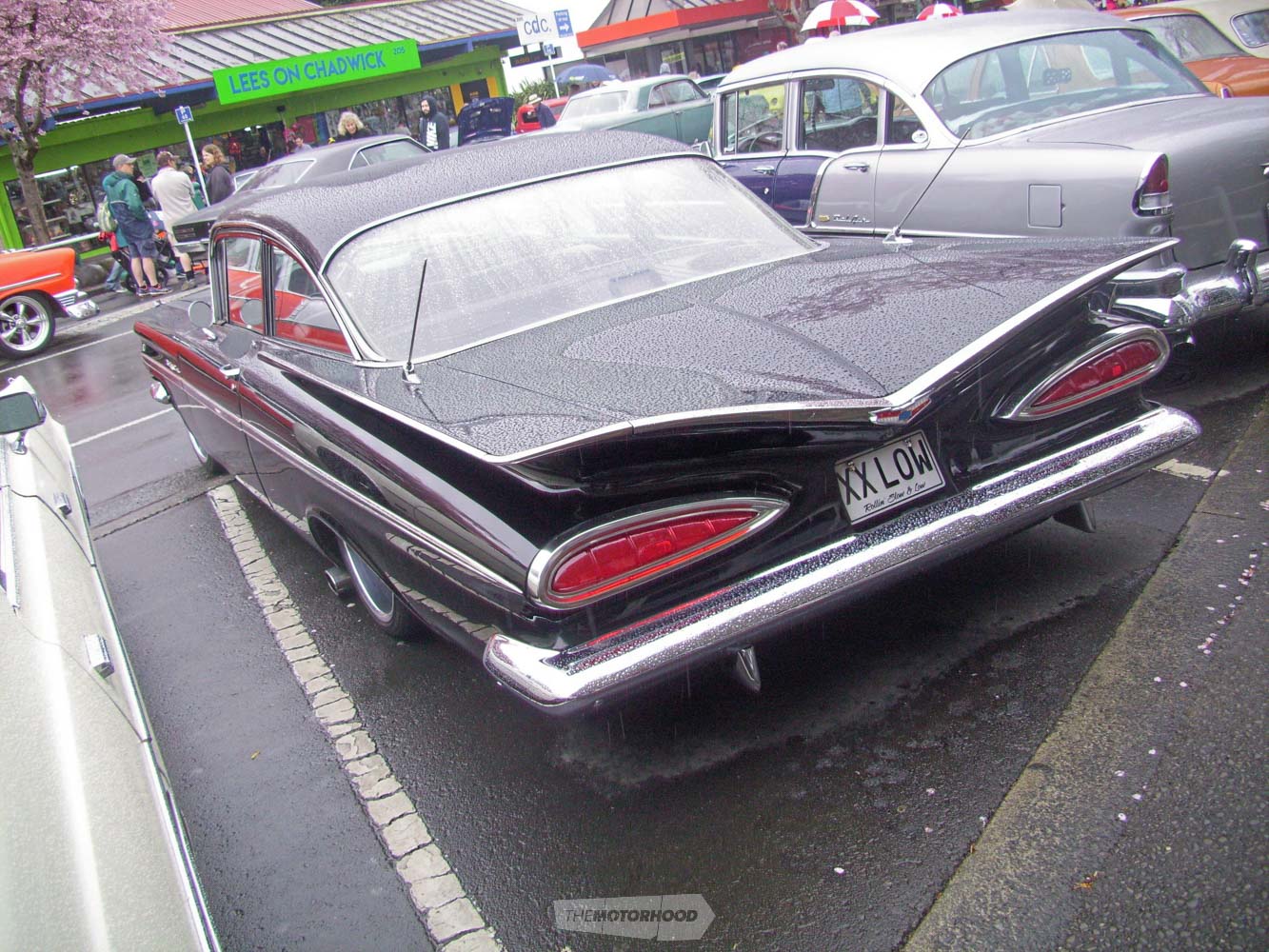 The rolled over rear fins and bootlid  with the red tailights give Johnny's car that special trademark '.jpg